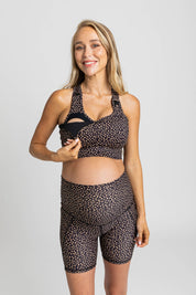 Nursing Sports Bra - High Velocity Maximum Support - Spotty