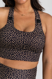 Nursing Sports Bra - High Velocity Maximum Support - Spotty