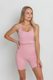The Everyday High Rise Short - Dusty Pink