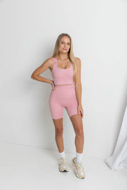 The Everyday High Rise Short - Dusty Pink