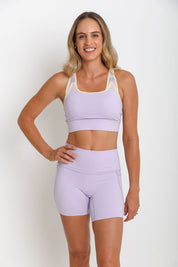 Nursing Sports Bra - "The Ultimate" Maximum Support + Max Coverage - Violet Sky