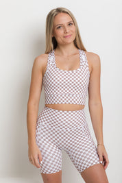 Nursing Sports Bra - High Velocity Maximum Support - Cappuccino