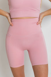 The Everyday High Rise Short - Dusty Pink