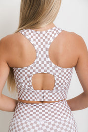 Nursing Sports Bra - High Velocity Maximum Support - Cappuccino