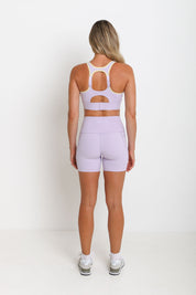 Nursing Sports Bra - "The Ultimate" Maximum Support + Max Coverage - Violet Sky