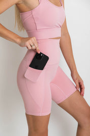 The Everyday High Rise Short - Dusty Pink