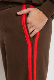 The Mum Life Track Pant - Cocoa