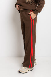 The Mum Life Track Pant - Cocoa