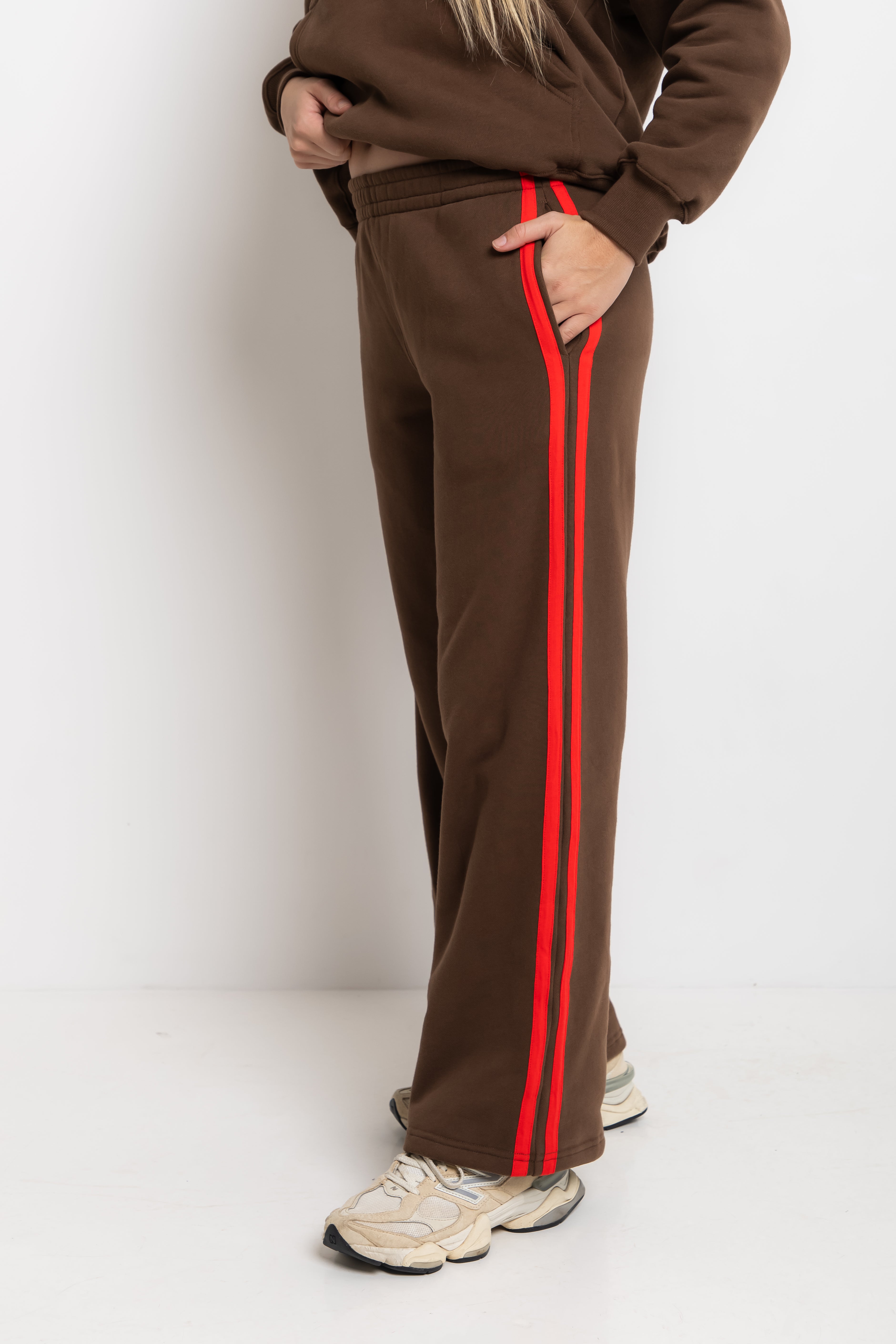 The Mum Life Track Pant - Cocoa