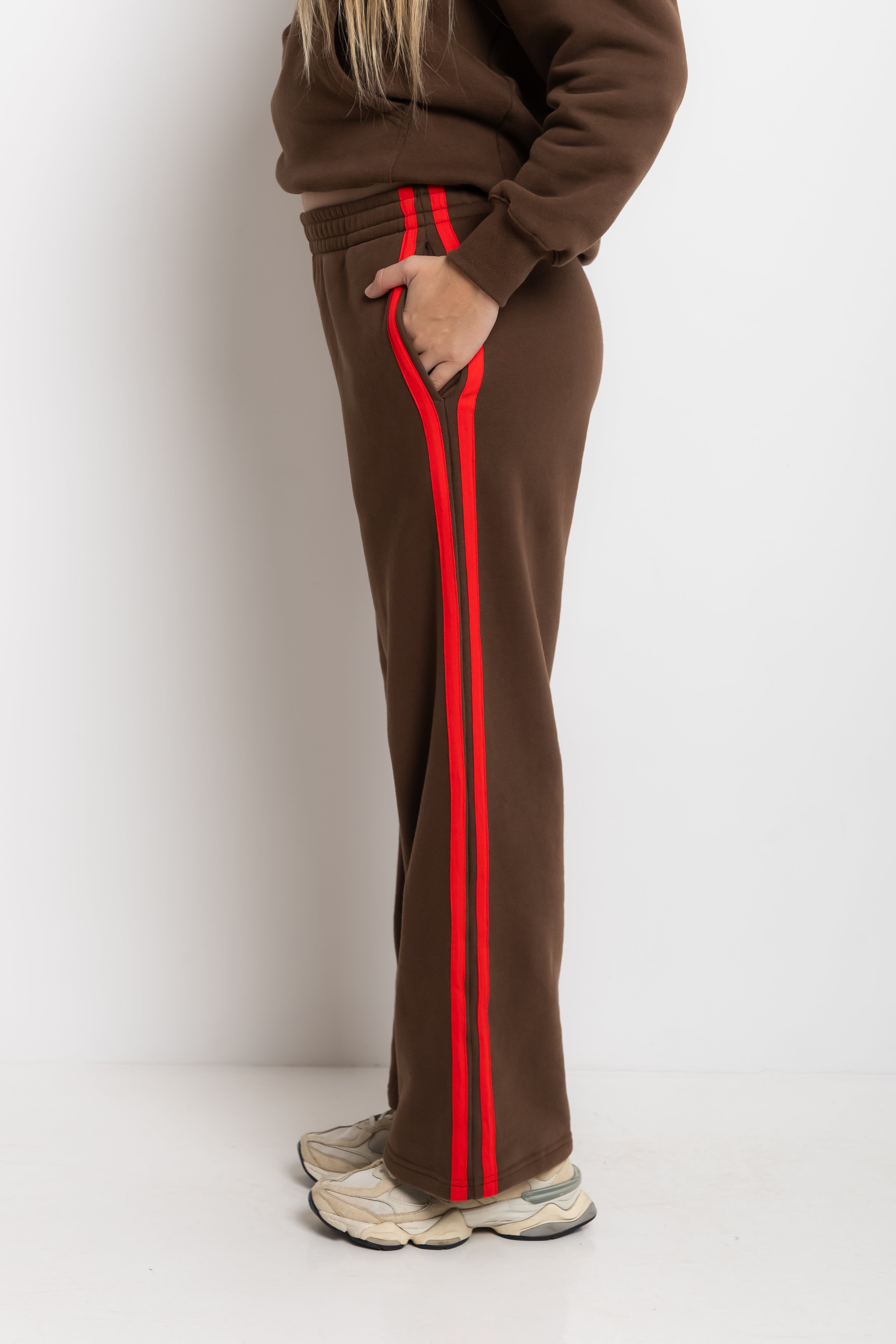 The Mum Life Track Pant - Cocoa