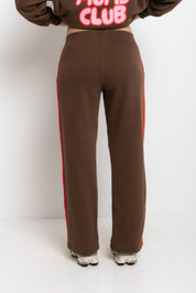 The Mum Life Track Pant - Cocoa