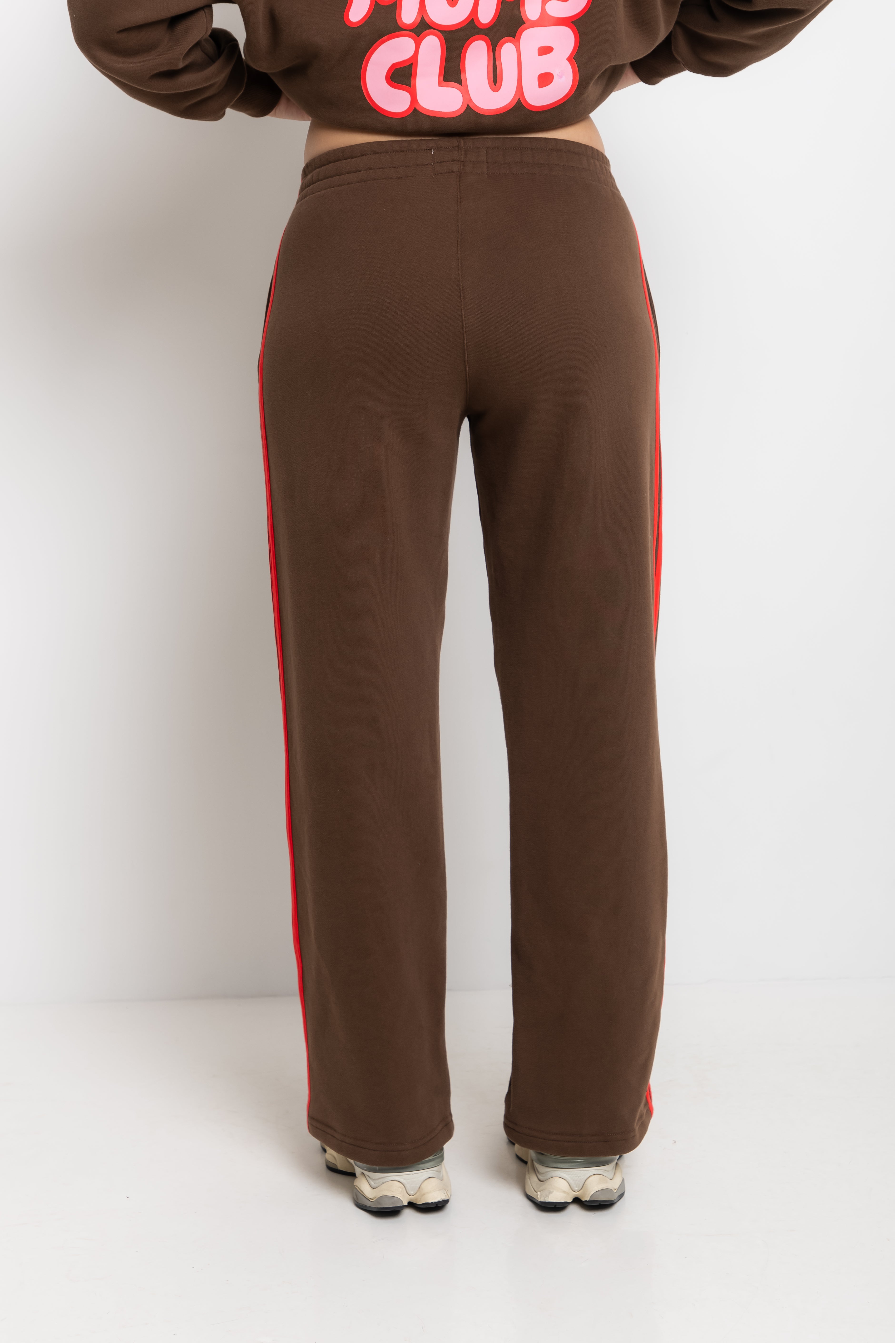 The Mum Life Track Pant - Cocoa
