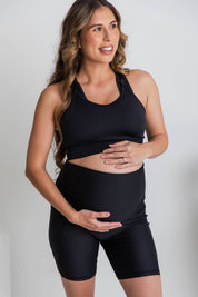 The Everyday Pregnancy Bike Short - Black