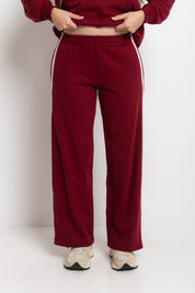 The Mum Life Track Pant - Berry