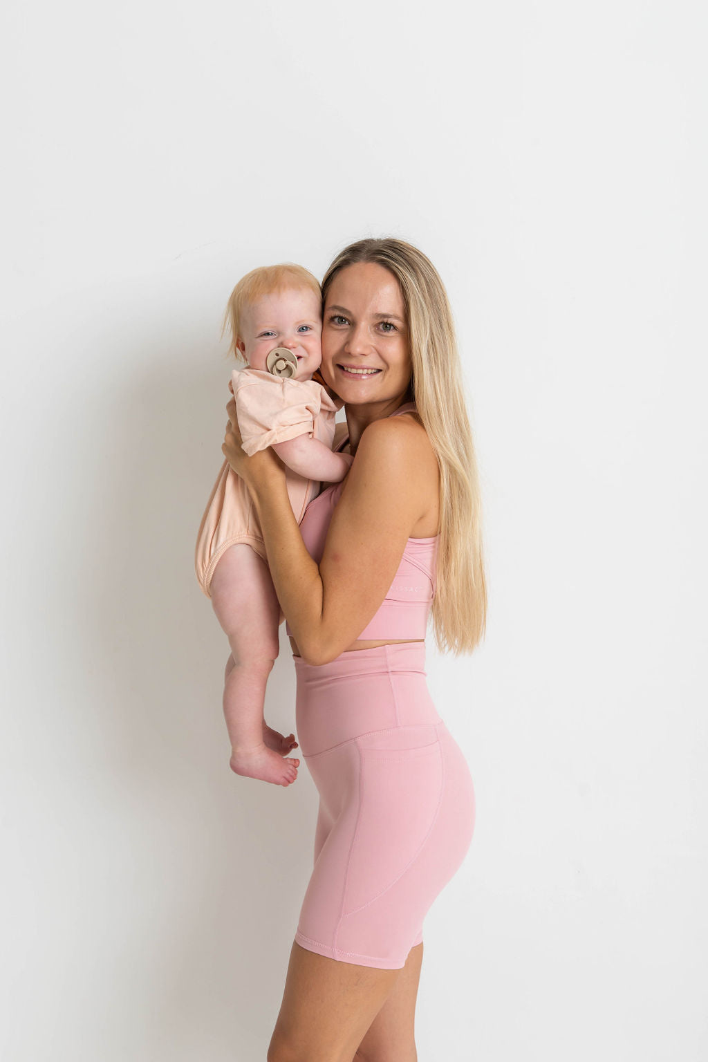 Nursing Sports Bra - High Velocity Maximum Support - Dusty Pink