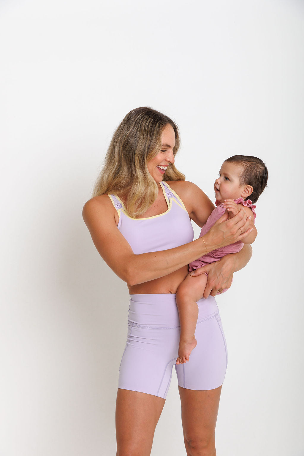 Nursing Sports Bra - "The Ultimate" Maximum Support + Max Coverage - Violet Sky