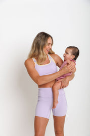 Nursing Sports Bra - "The Ultimate" Maximum Support + Max Coverage - Violet Sky