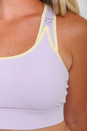 Nursing Sports Bra - High Velocity Maximum Support - Violet Sky