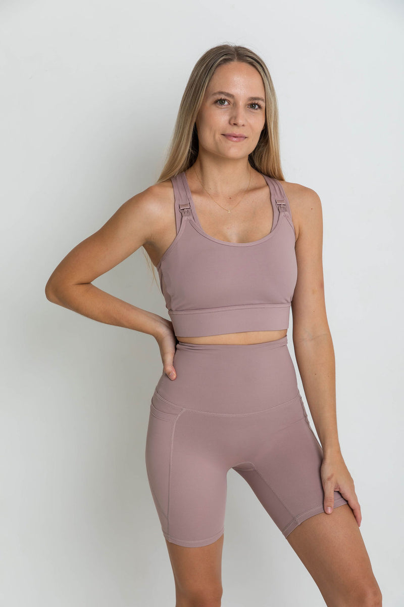 THE EVERYDAY HIGH RISE SHORT - TAUPE