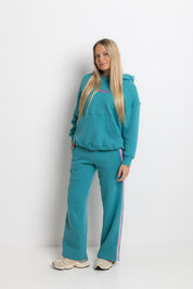 The Mum Life Track Pant - Teal