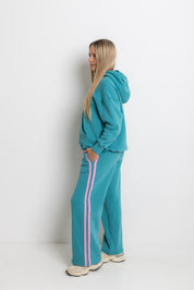 The Mum Life Track Pant - Teal