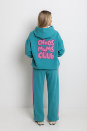 The Mum Life Track Pant - Teal