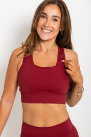 Nursing Sports Bra - High Velocity Maximum Support - Berry