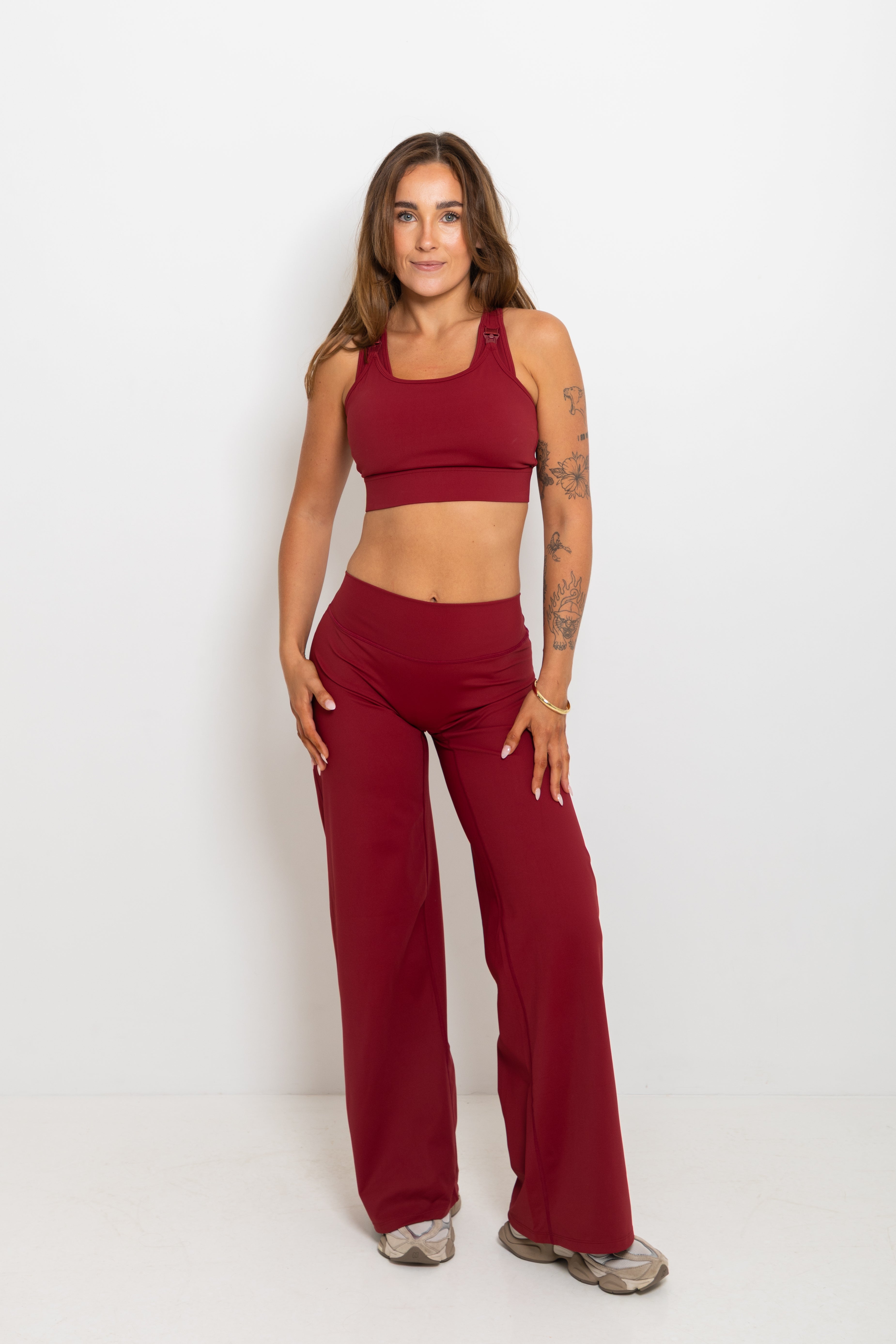 Nursing Sports Bra - "The Ultimate" Maximum Support + Max Coverage - Berry