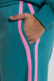 The Mum Life Track Pant - Teal