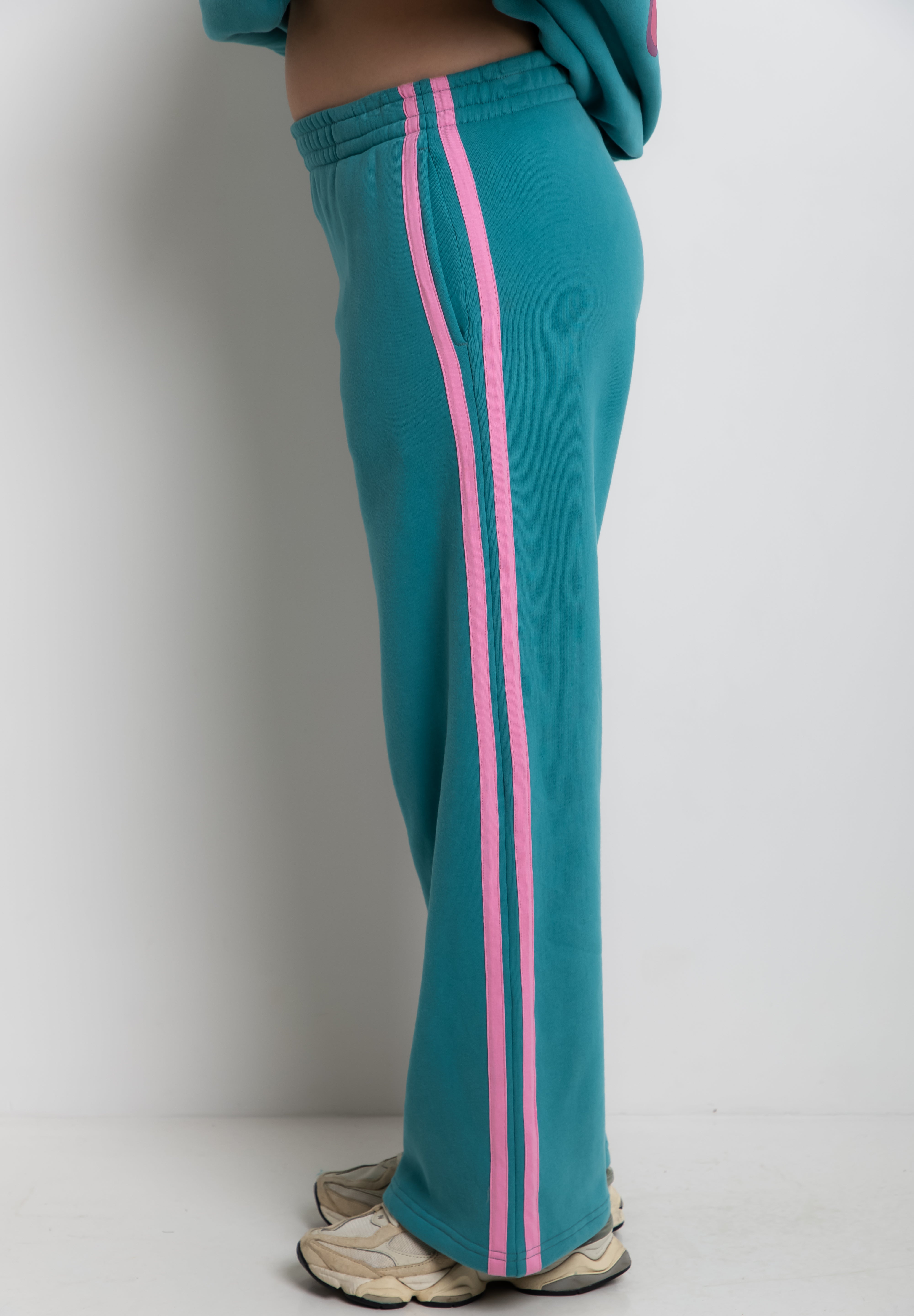 The Mum Life Track Pant - Teal