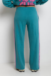 The Mum Life Track Pant - Teal