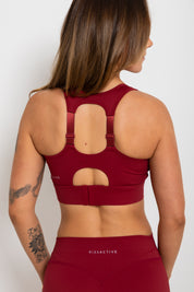 Nursing Sports Bra - "The Ultimate" Maximum Support + Max Coverage - Berry