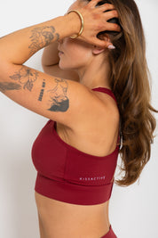 Nursing Sports Bra - "The Ultimate" Maximum Support + Max Coverage - Berry