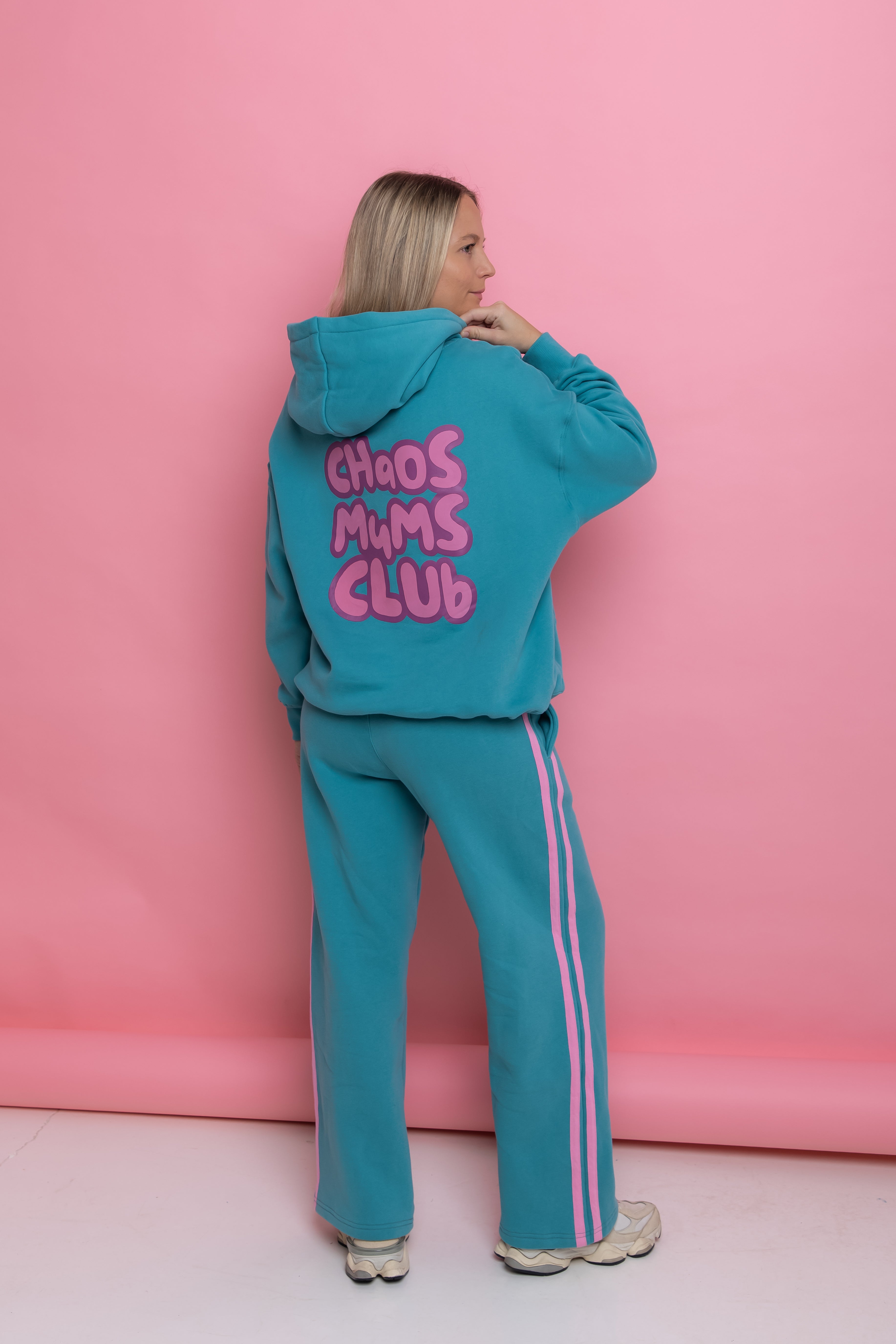 The Mum Life Track Pant - Teal