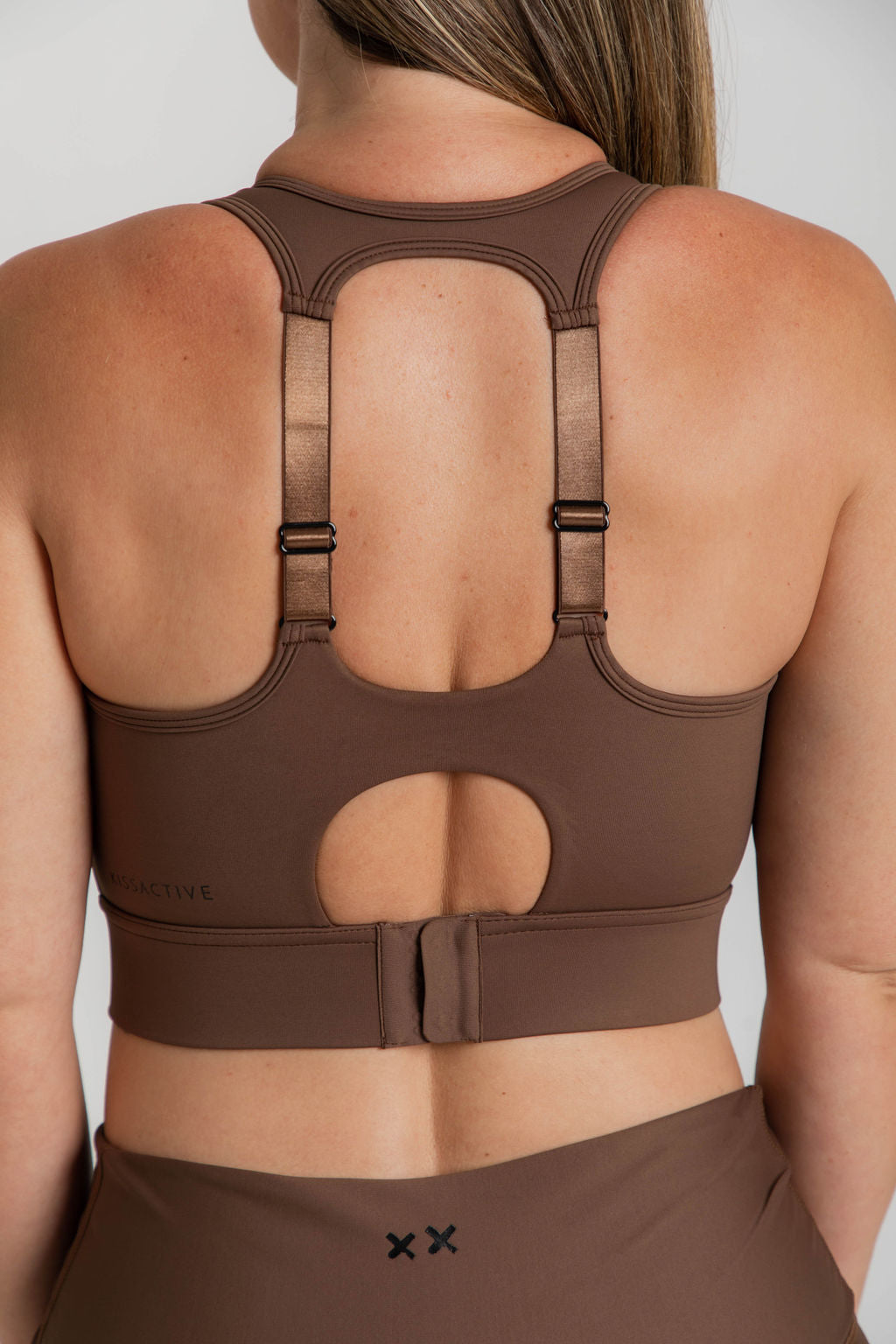BEYOND SPORTS BRA - "THE ULTIMATE" MAXIMUM SUPPORT + MAX COVERAGE - COFFEE