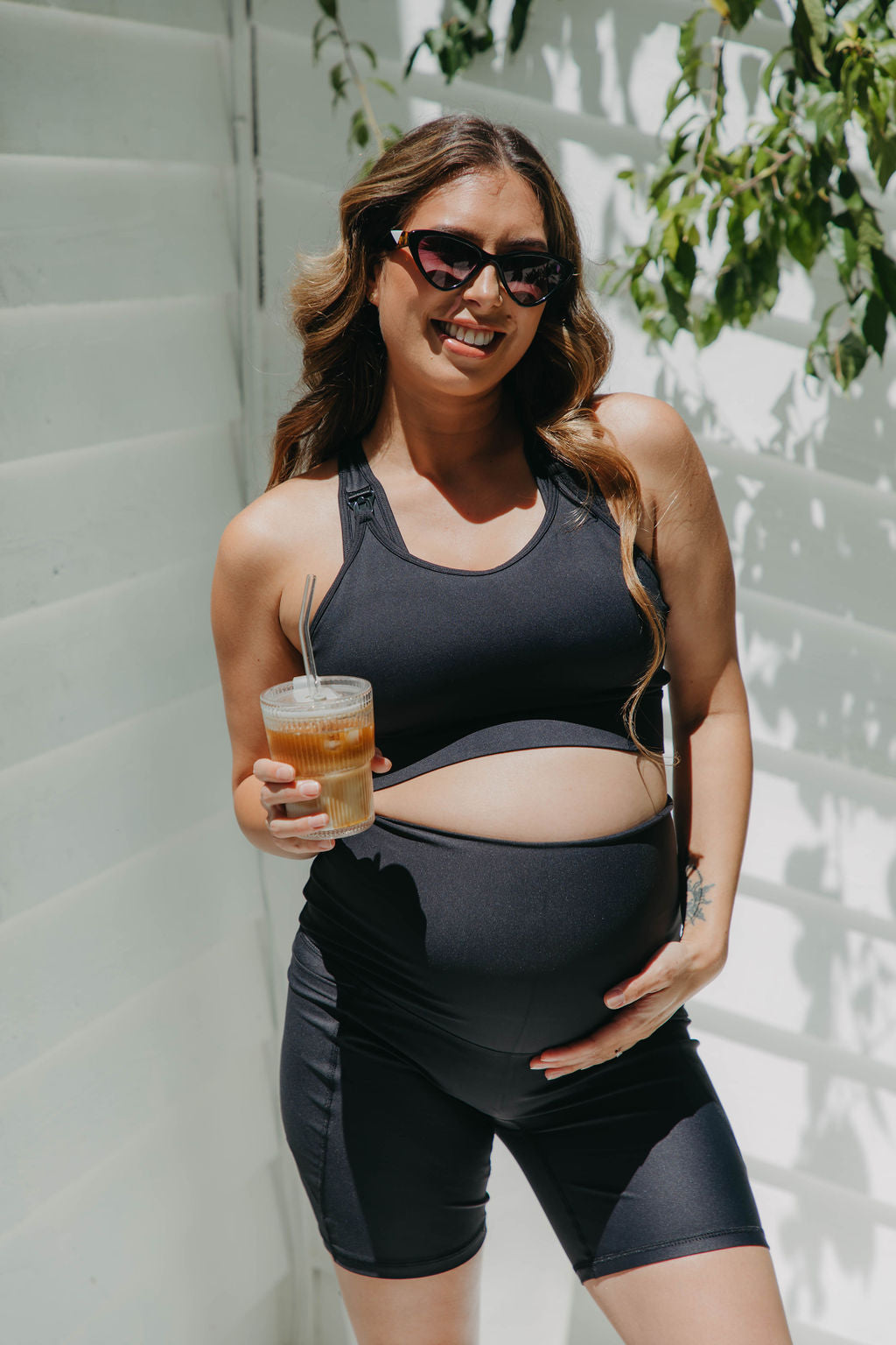 The Everyday Pregnancy Bike Short - Black