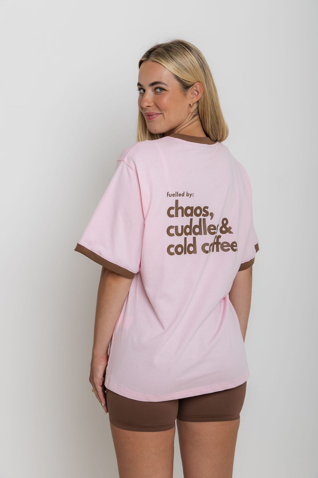 The Mum Life Tee - "Fuelled By Chaos, Cuddles & Cold Coffee"