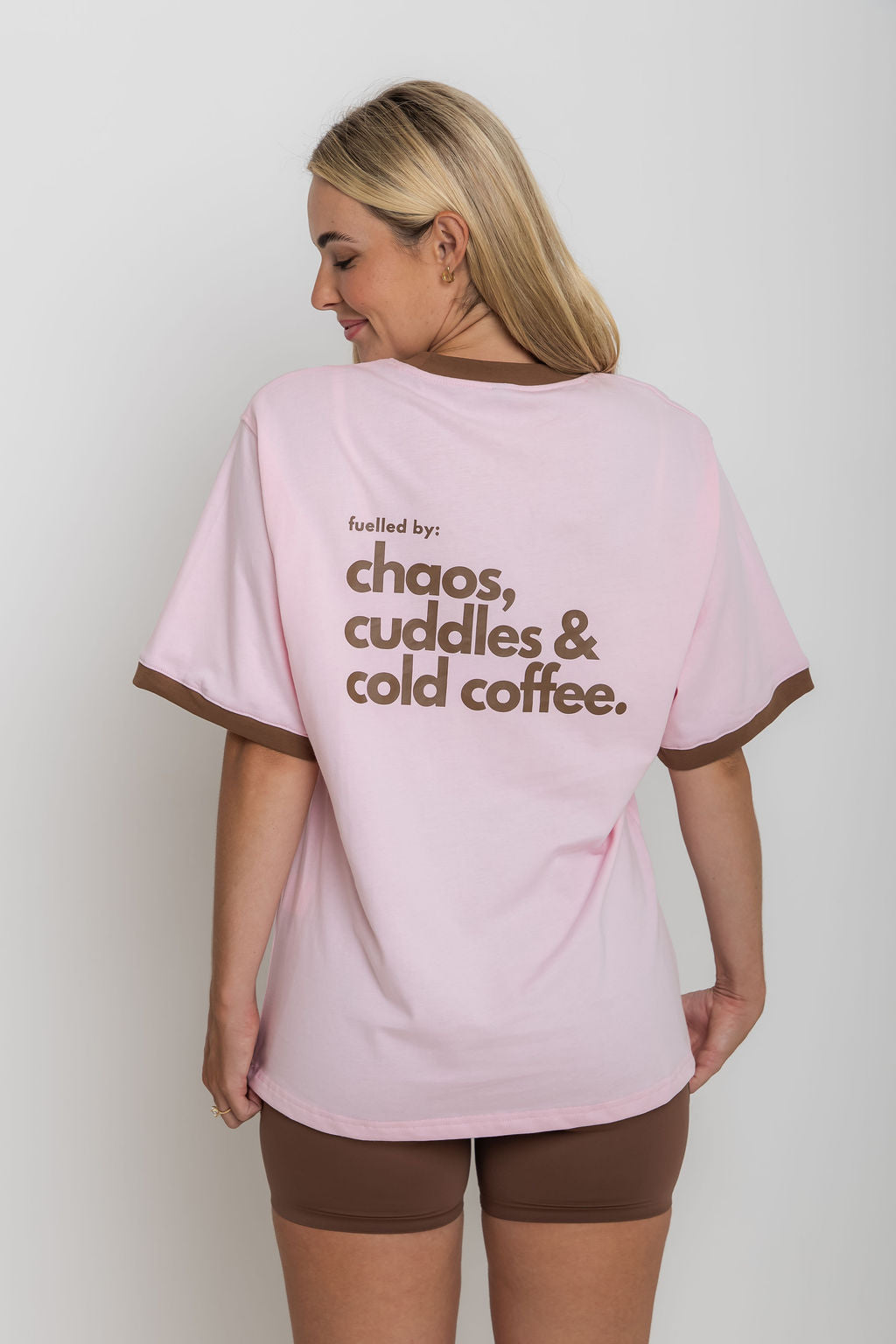 The Mum Life Tee - "Fuelled By Chaos, Cuddles & Cold Coffee"