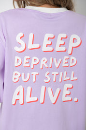 The Mum Life Tee - "Sleep Deprived..." Lilac