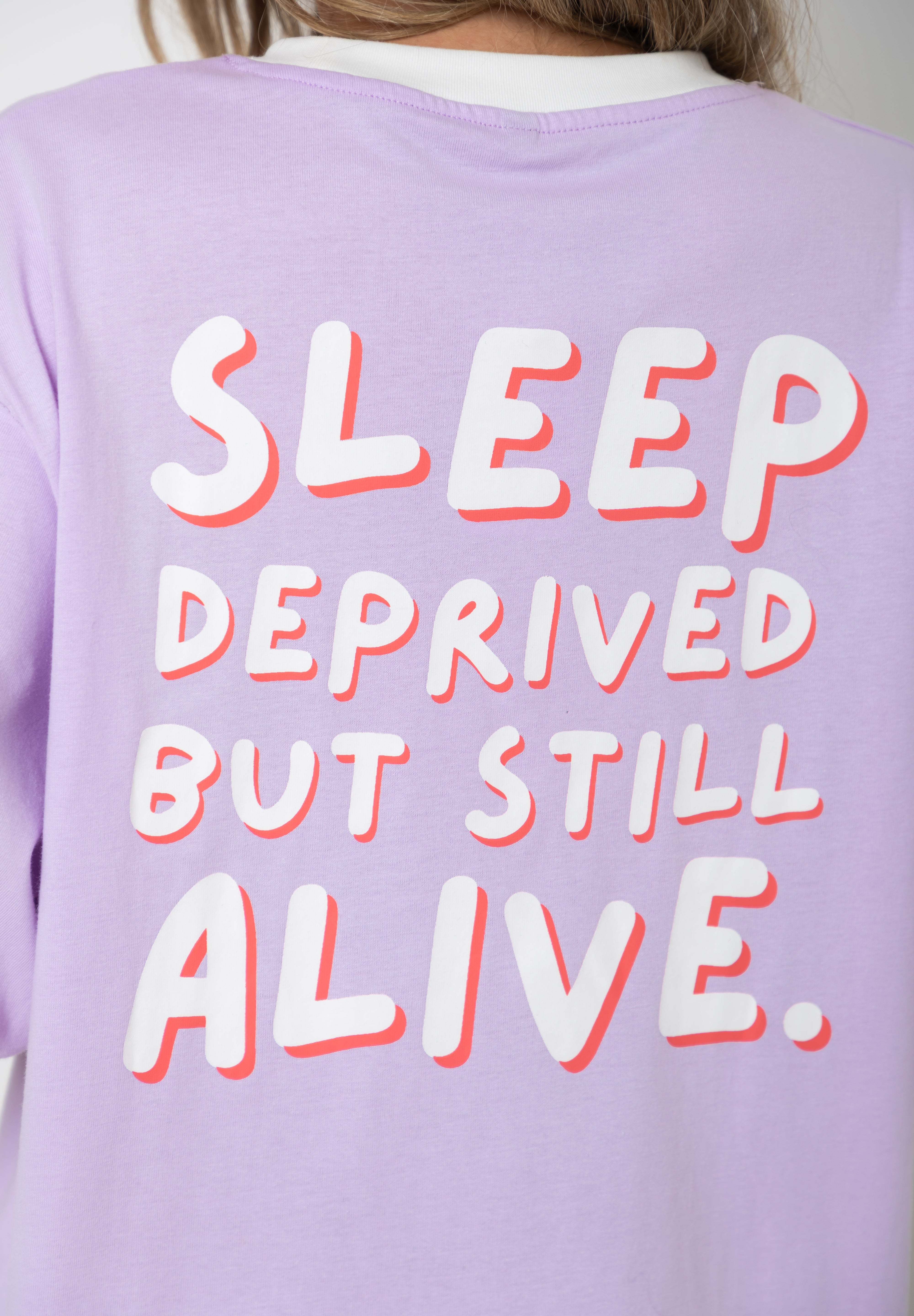 The Mum Life Tee - "Sleep Deprived..." Lilac