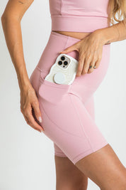The Everyday High Rise Short - Dusty Pink