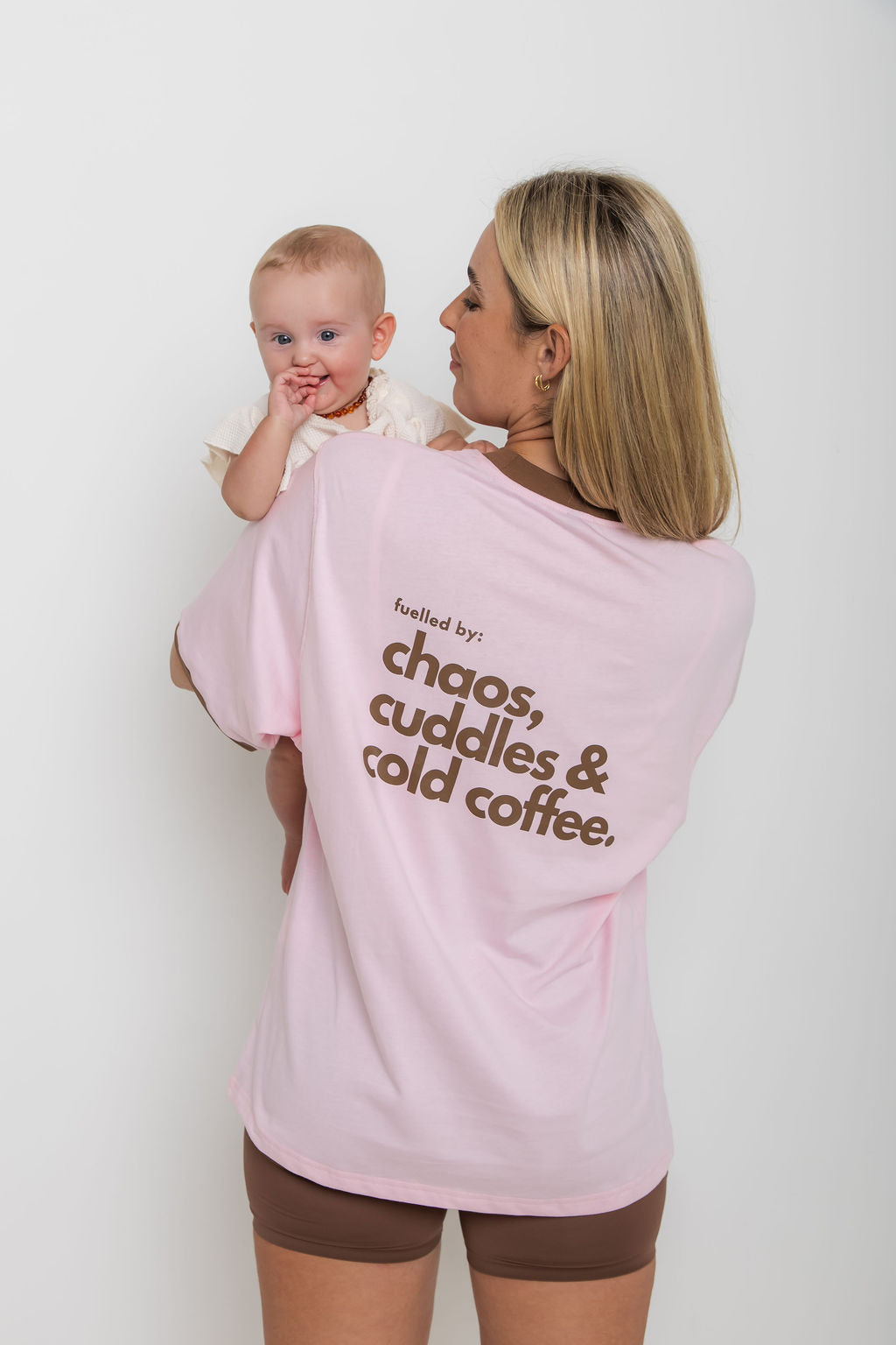 The Mum Life Tee - "Fuelled By Chaos, Cuddles & Cold Coffee"