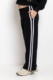 The Mum Life Track Pant - Black