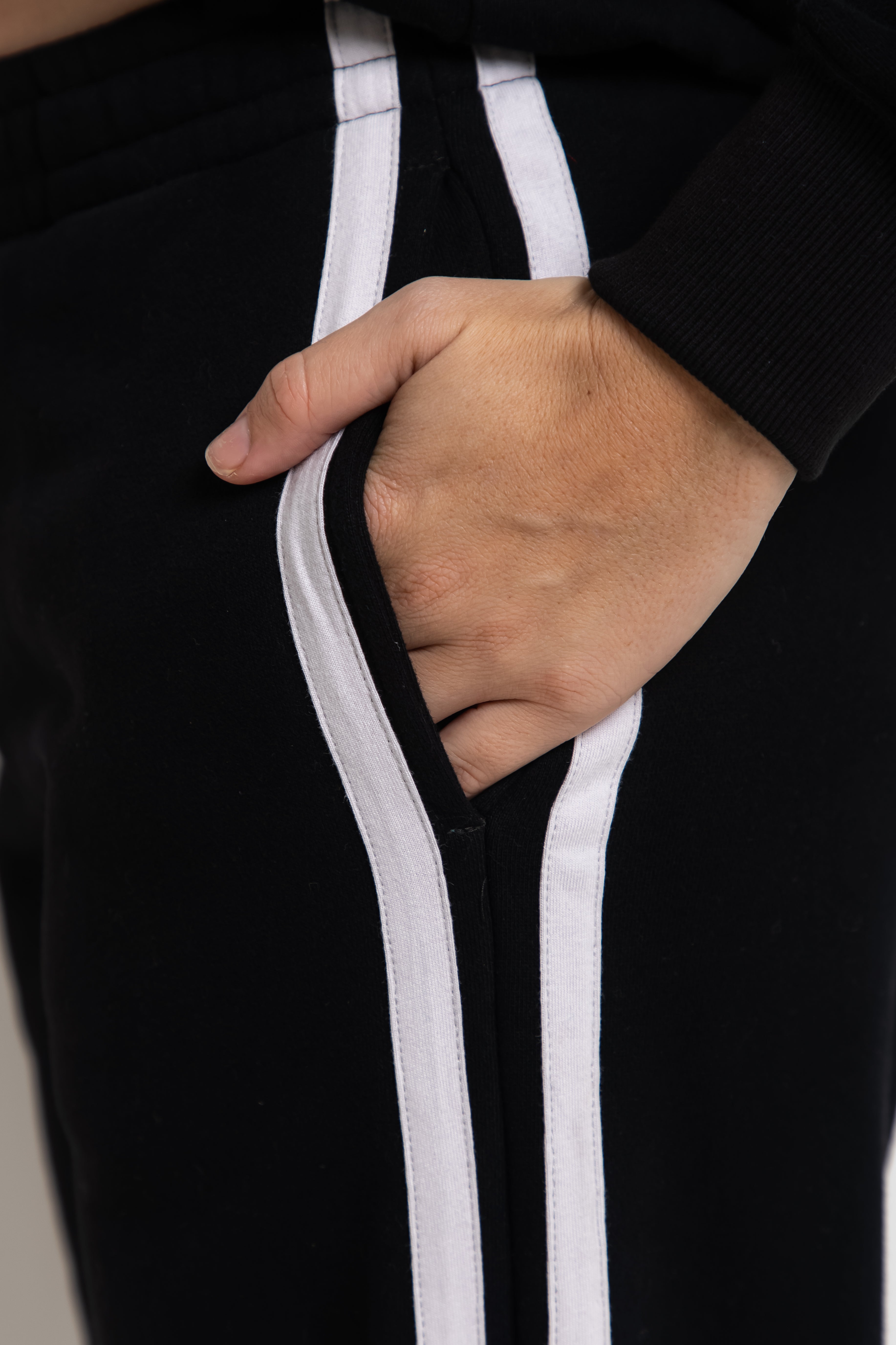 The Mum Life Track Pant - Black
