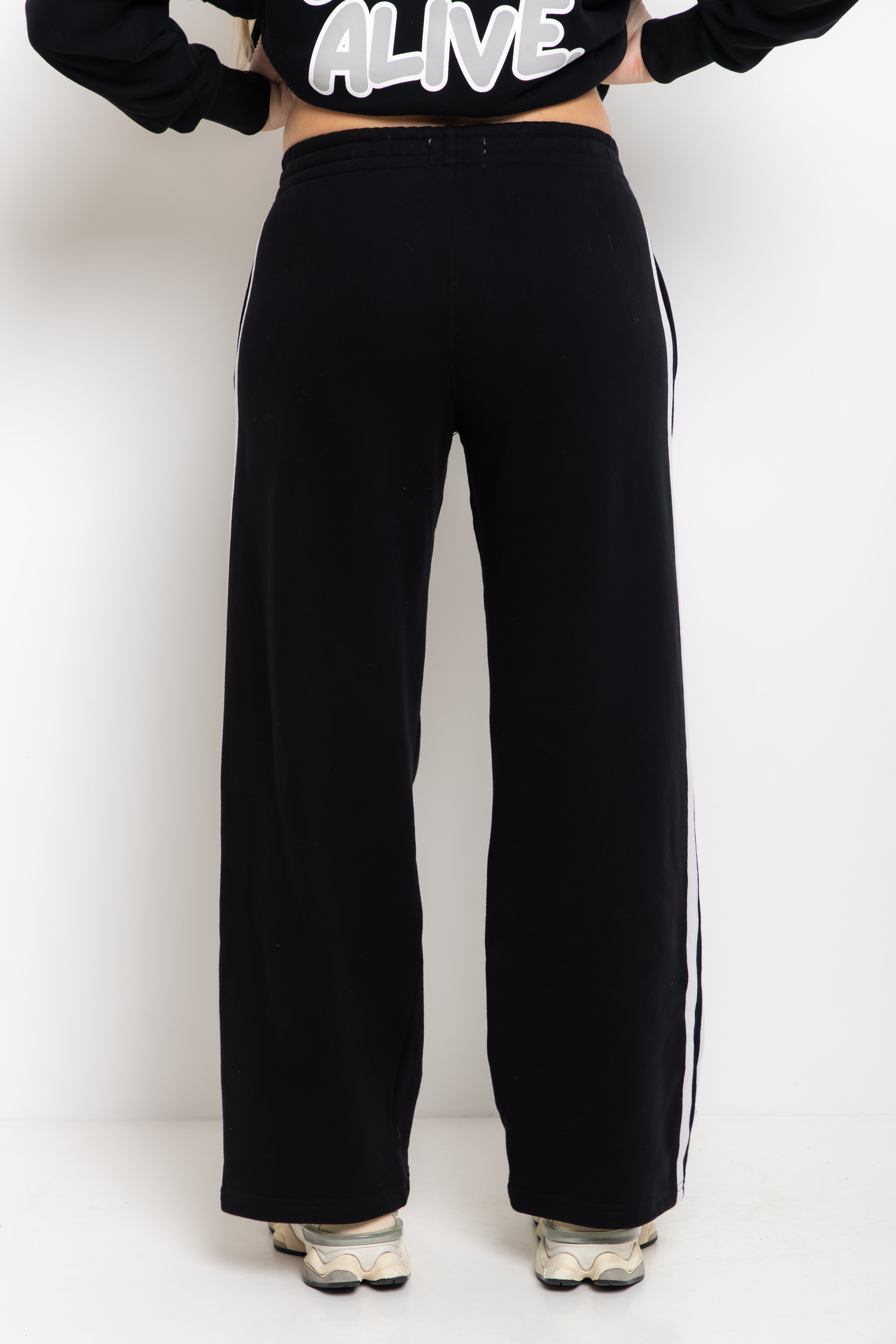 The Mum Life Track Pant - Black