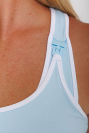 Nursing Sports Bra - High Velocity Maximum Support - Cool Breeze