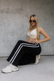 The Mum Life Track Pant - Black