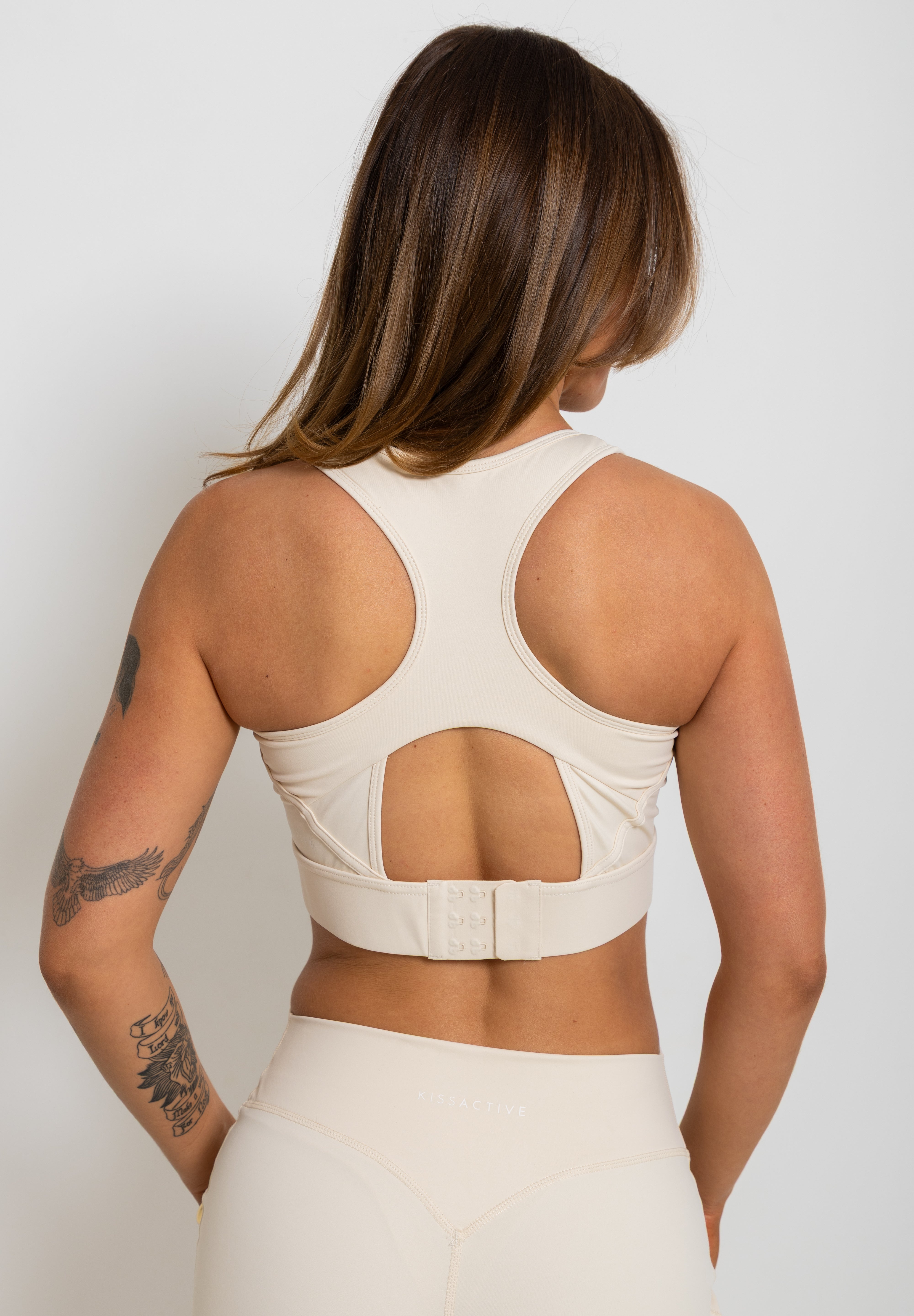 Nursing Sports Bra - High Velocity Maximum Support - Vanilla