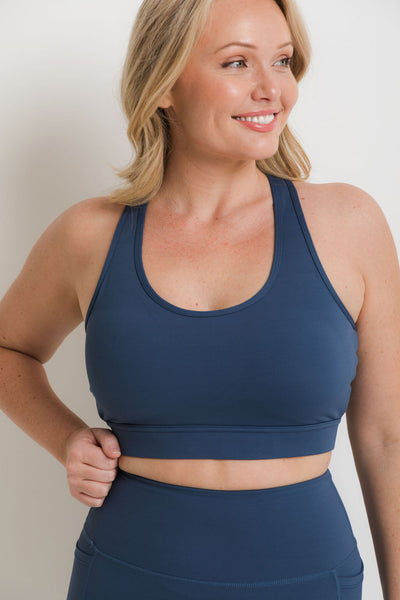 SHE MOVES - MAXIMUM SUPPORT SPORTS BRA - SLATE