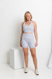 She Moves - Maximum Support Sports Bra - Dotty White